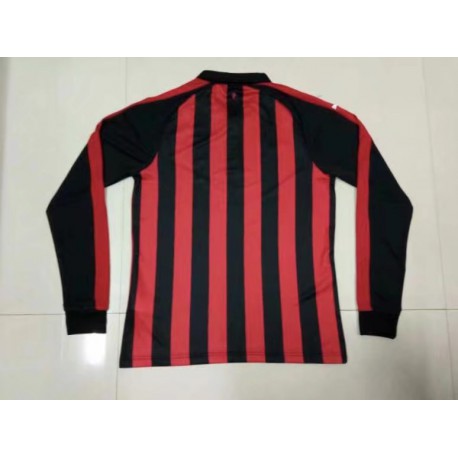 AC Milan Home 09/10 Long Sleeve Retro Jersey