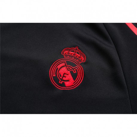 Real Madrid Collar Jersey,Real Madrid Black Kit,Size:18-19 real