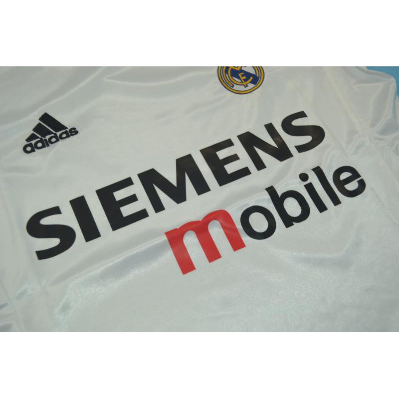 Real Madrid Home Jersey Soccer 04-05 Siemens Adidas