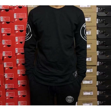 black long sleeve football shirt