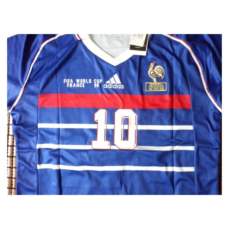 FRANCE 1998 WORLD CUP HOME SHIRT JERSEY ADIDAS FINAL 12-07-98